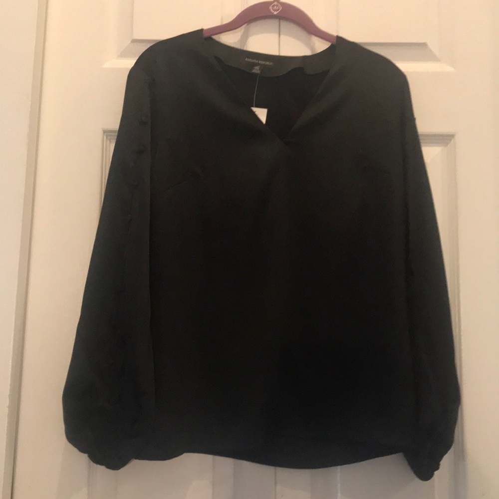 Banana Republic black blouse size xs